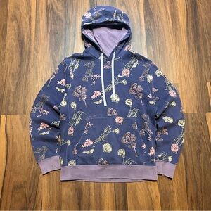 Nike Floral Patterned Purple Hoodie